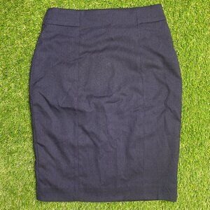 H&M navy blue pencil skirt 2 office buisness